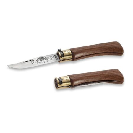 Old Bear 19 Cm Carbon Ceviz Ahşap Sap 7 1/2''M Çakı