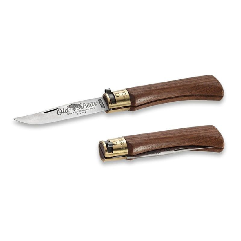 Old Bear 19 Cm Carbon Ceviz Ahşap Sap 7 1/2''M Çakı