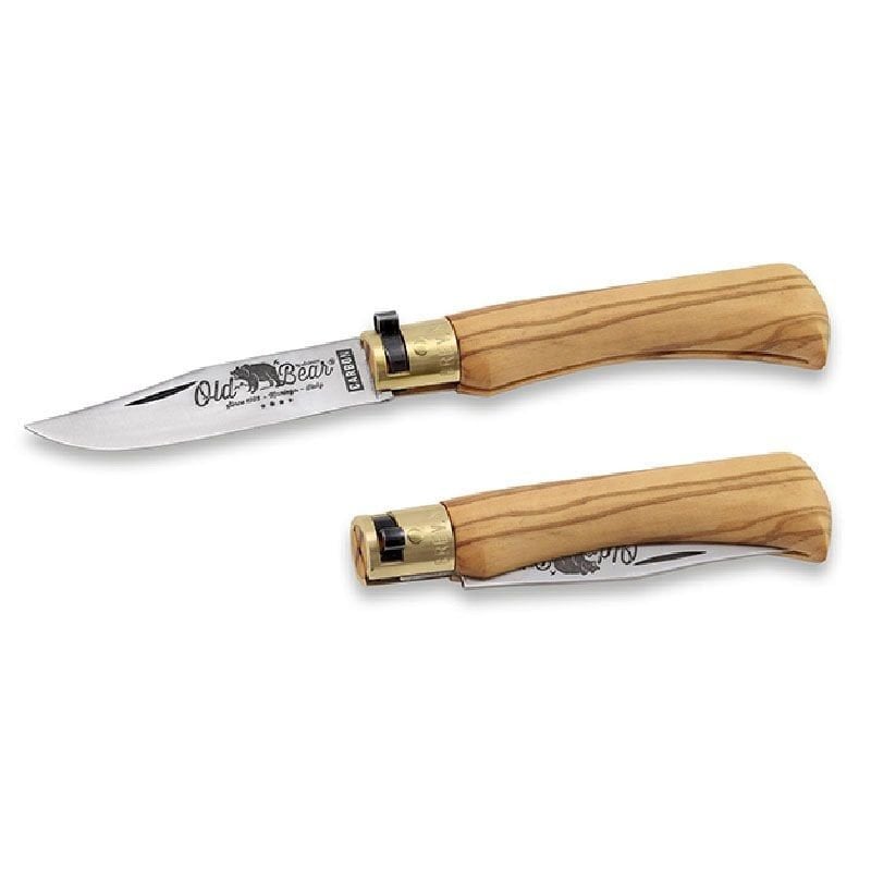 Old Bear 19 Cm Carbon Zeytin Ahşap Sap 7 1/2''M Çakı