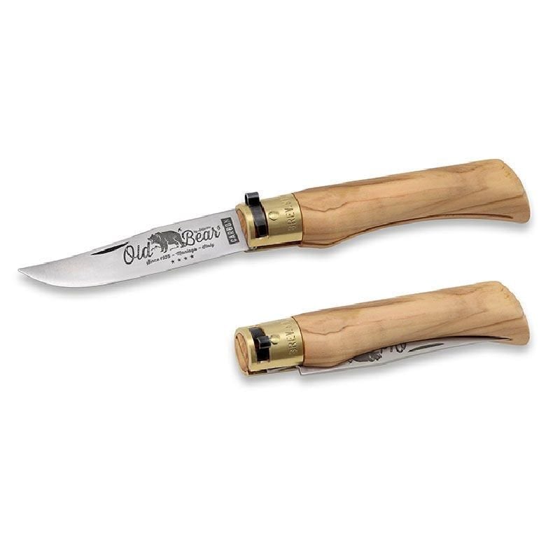 Old Bear 21 Cm Carbon Zeytin Ahşap Sap 8 1/4''L Çakı