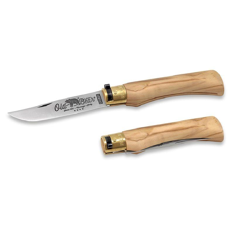 Old Bear 23 Cm Carbon Zeytin Ahşap Sap 9'' Xl Çakı