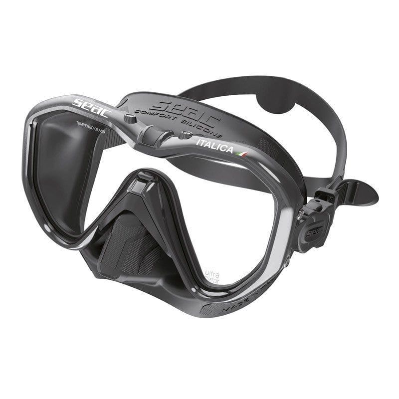 Seac Sub Maske Italica Metal (Siyah Cerceve)