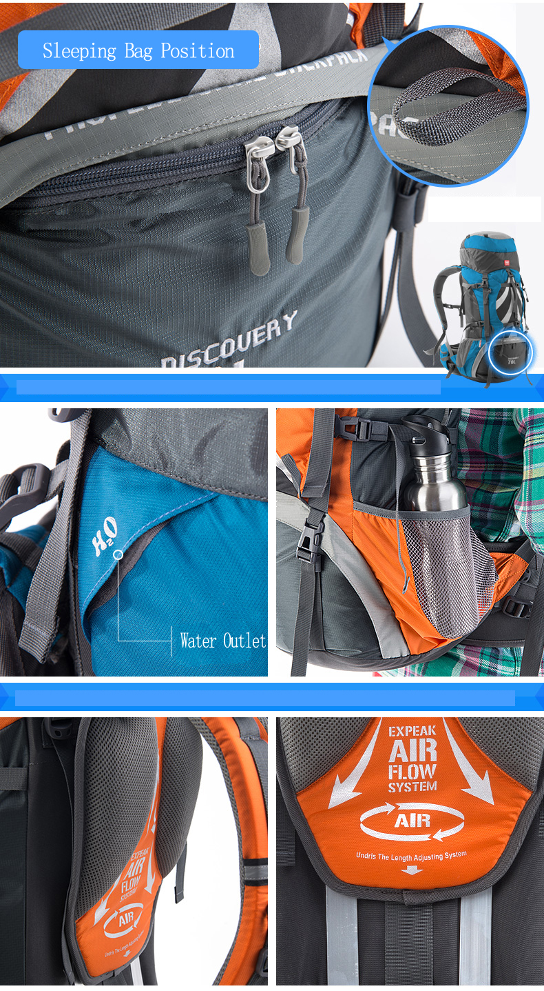 Naturehike Profesyonel Outdoor Çanta 70+5 L - Görsel 7