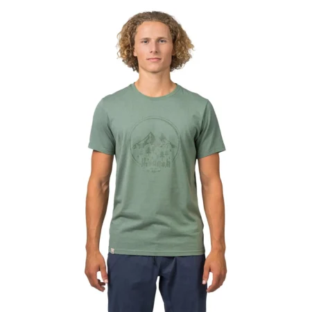 Hannah Ravi Baskılı Erkek T-Shirt O-green