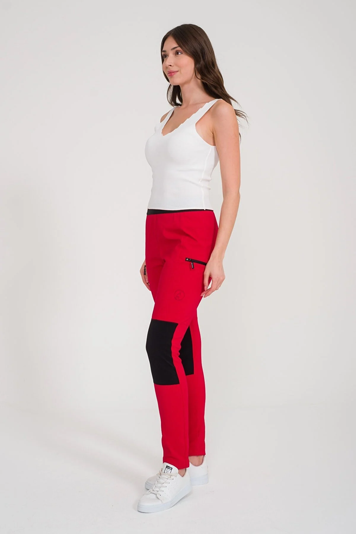 Steinbock Afrodit Outdoor Spandex Kadın Tayt Kırmızı - Görsel 4