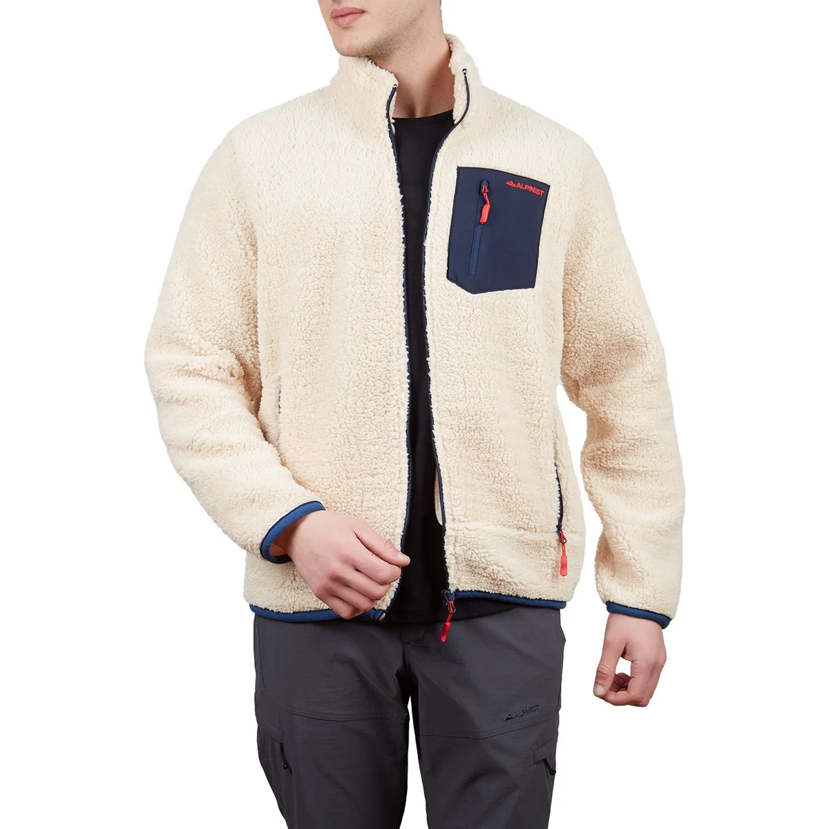 Plus Teddy Erkek Polar Mont  Ekru