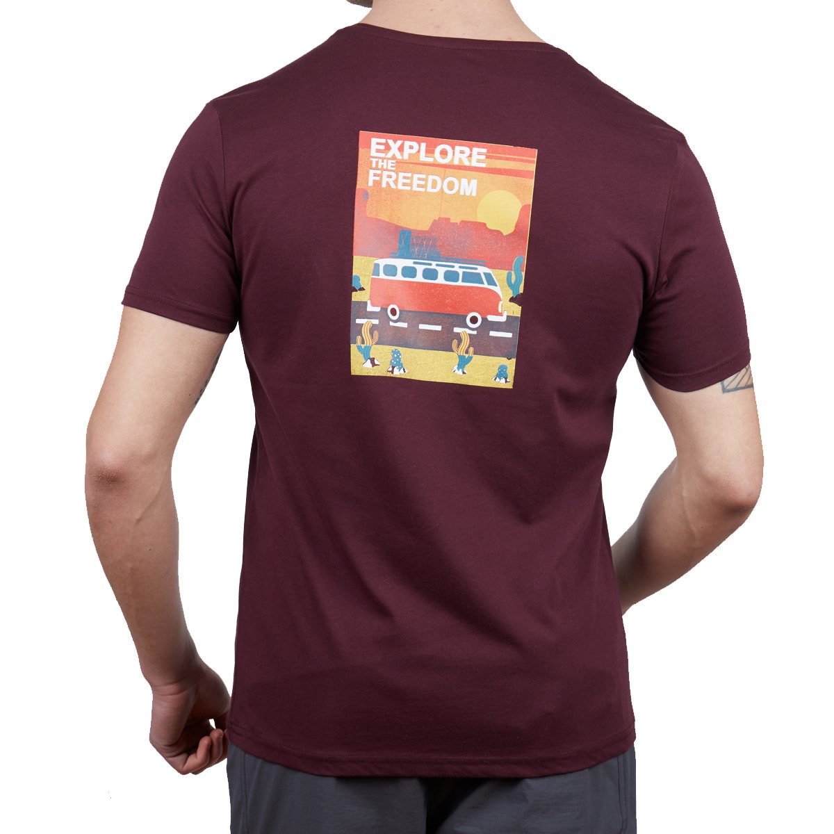 Alpinist Vassi Erkek T-Shirt Vişne - Görsel 4
