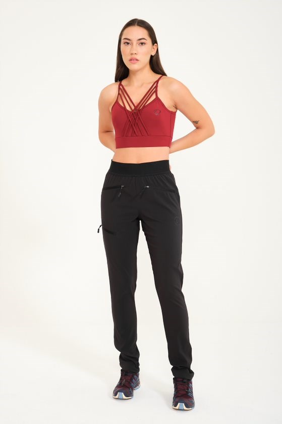 Steinbock Afrodit Outdoor Spandex Kadın Tayt Siyah - Görsel 7