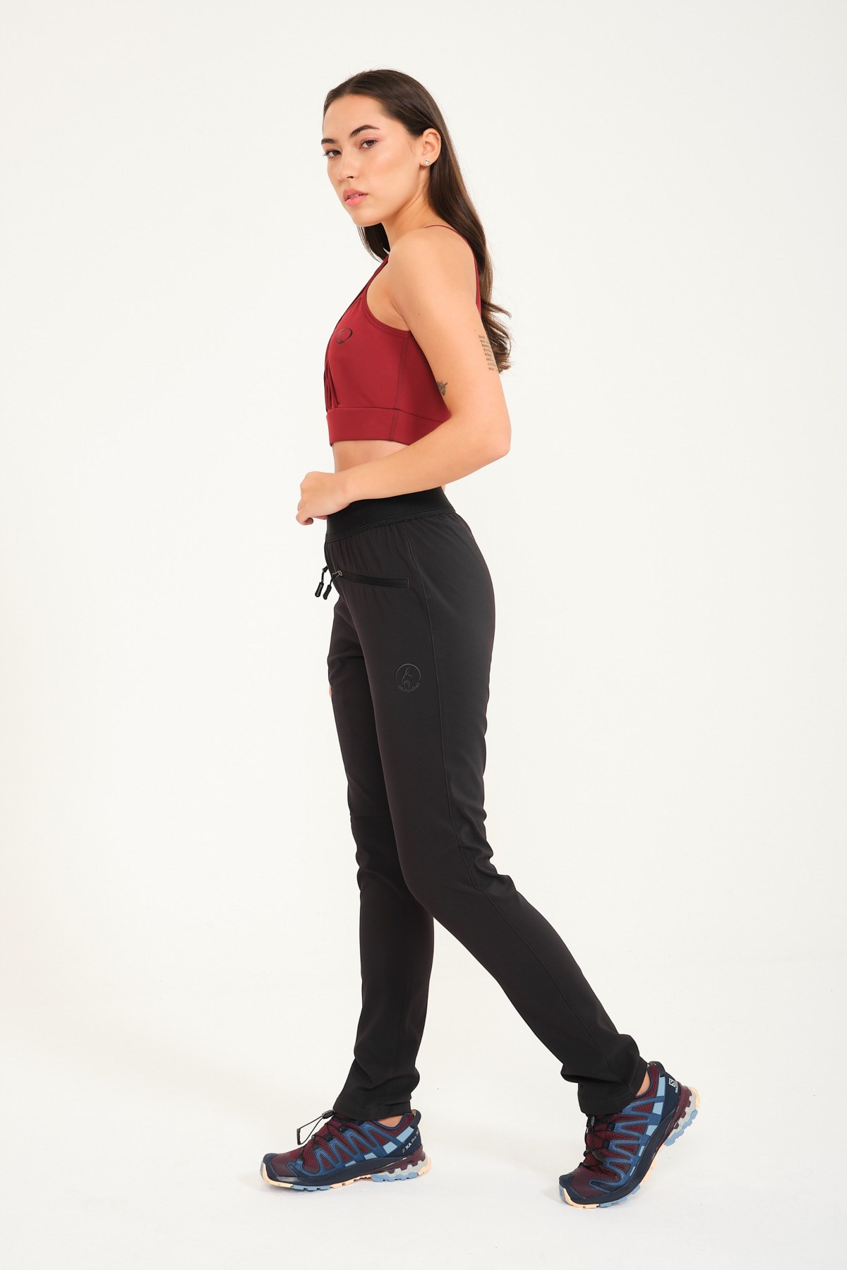 Steinbock Afrodit Outdoor Spandex Kadın Tayt Siyah - Görsel 6