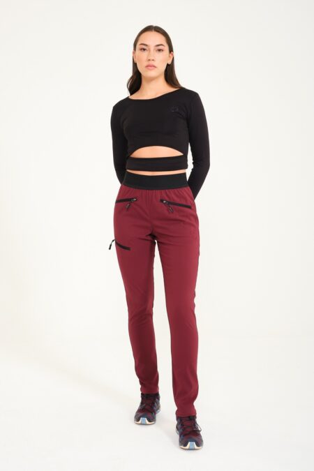 Steinbock Afrodit Outdoor Spandex Kadın Tayt BURGUDY