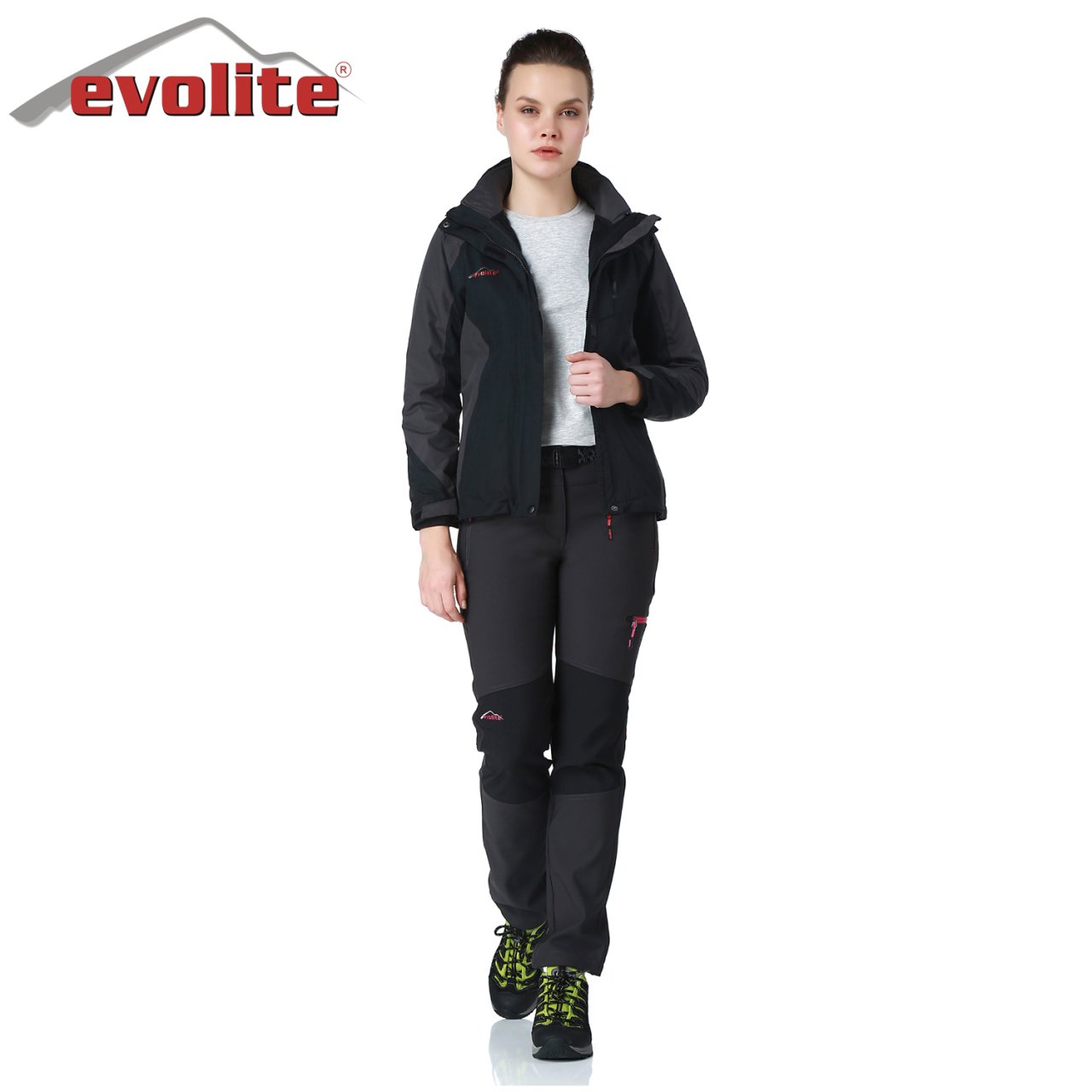 Evolite Diva Bayan 3in1 Gri/Siyah Mont - Görsel 8