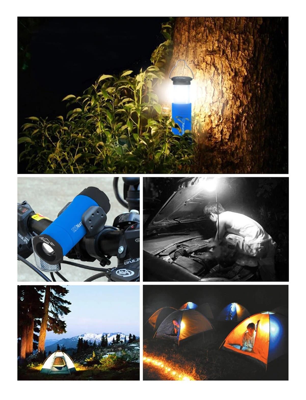 Naturehike 3IN1 Multi Fonksiyonel LED Kamp Lambası - Görsel 7