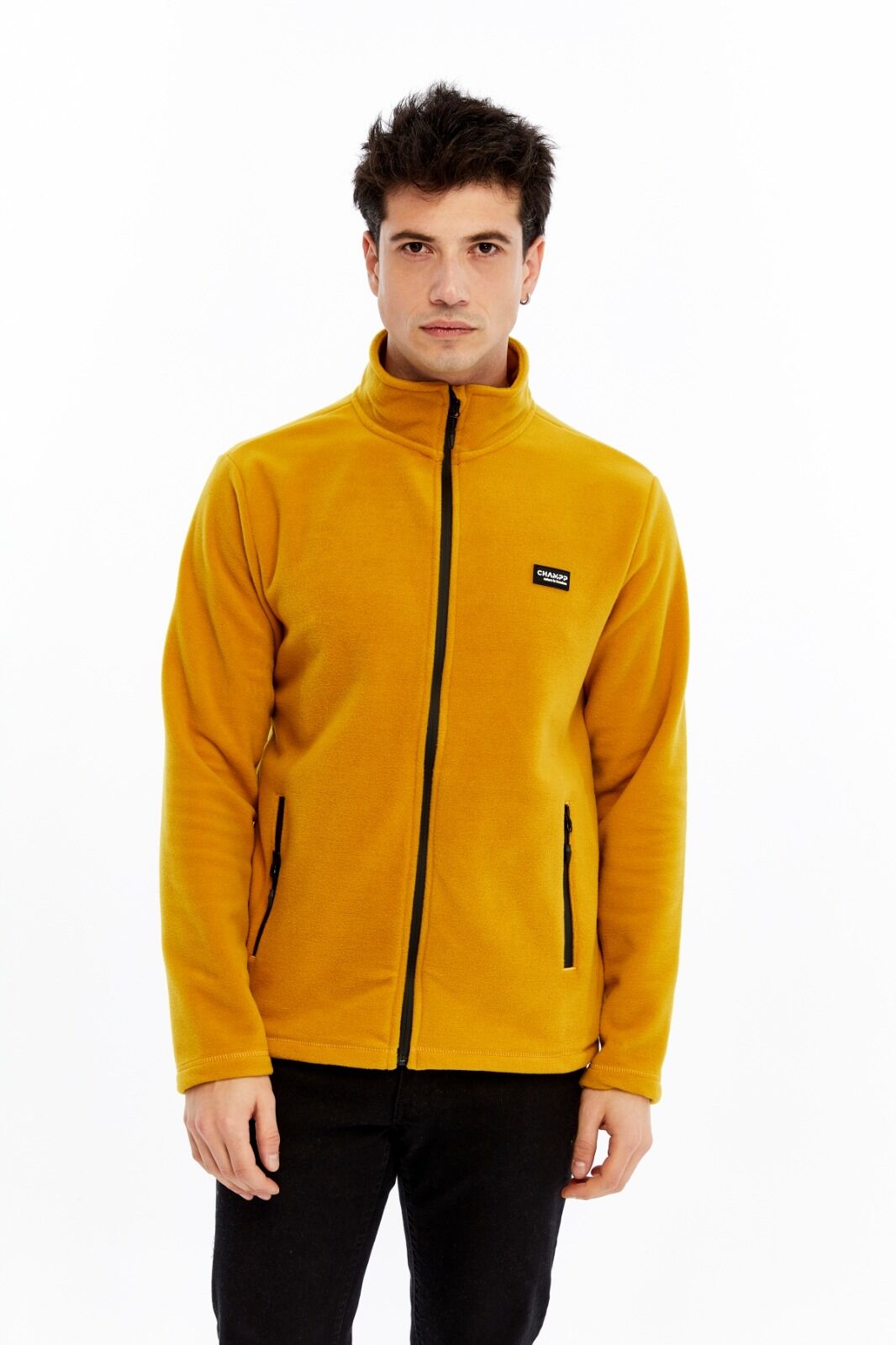 Champp Horizon Tam Fermuarlı Erkek Polar - Hardal - Görsel 7