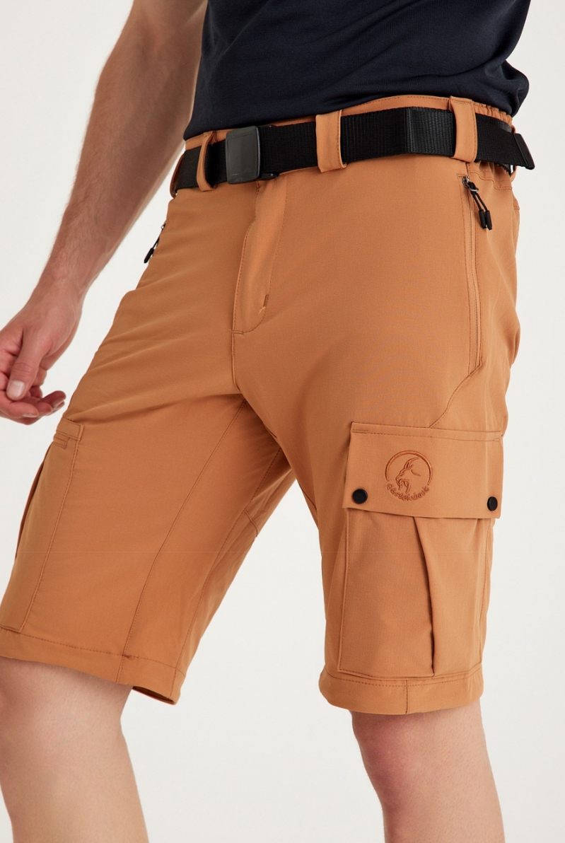 Q Steinbock Quintus Erkek Outdoor Şort SPF 50+ UV Korumalı Solmon - Görsel 4