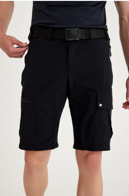 Q Steinbock Quintus Erkek Outdoor Şort SPF 50+ UV Korumalı Siyah