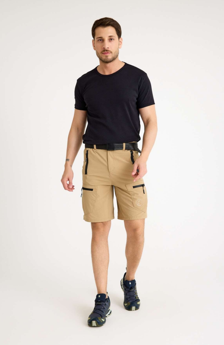 Q Steinbock Spartacus Erkek Outdoor Şort SPF 50+ UV Korumalı Sand