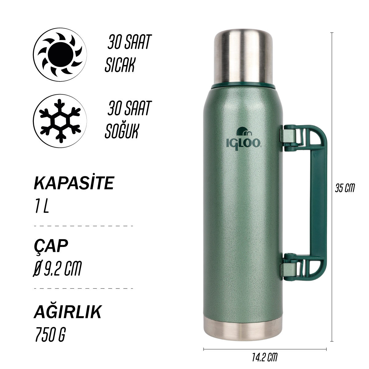 Igloo Legend Klasik Termos 1.3 Litre - Görsel 10